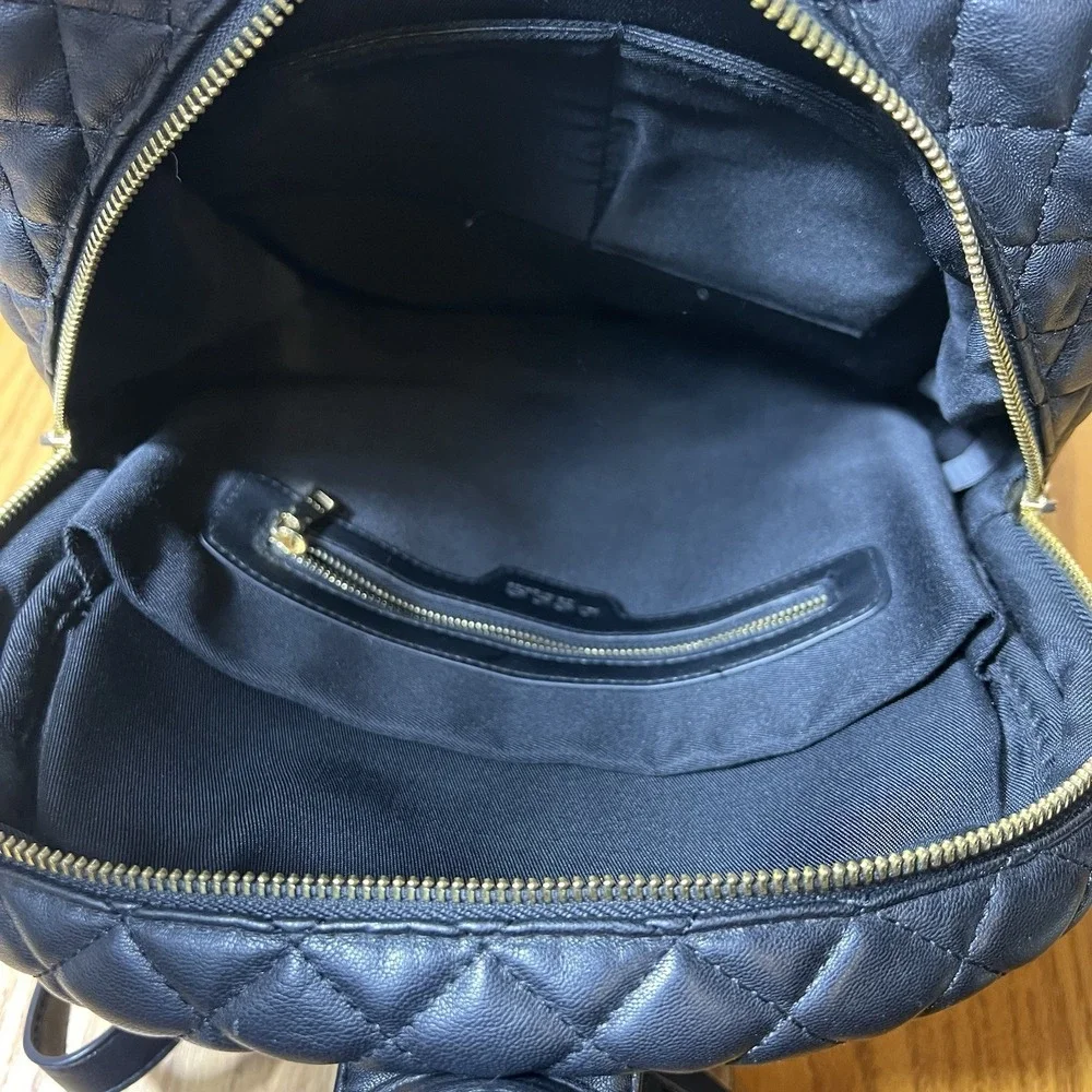 Bebe Maria quilted Large backpack Purse